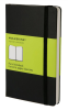 Блокнот Moleskine CLASSIC QP012 Pocket 90x140мм 192стр. нелинованный твердая обложка фиксирующая резинка черный - фото 142177