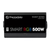 Блок питания Thermaltake ATX 500W Smart RGB 500 80+ (24+4+4pin) APFC 120mm fan color LED 5xSATA RTL - фото 146604