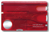 Швейцарская карта Victorinox SwissCard Nailcare (0.7240.T) красный полупрозрачный коробка подарочная - фото 157281