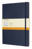 Блокнот Moleskine CLASSIC SOFT QP621B20 190х250мм 192стр. линейка мягкая обложка фиксирующая резинка синий сапфир - фото 165501