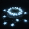 VEGAS Электрогирлянда "Снежинки" 80 холодных LED ламп, прозрачный провод, 10 м - фото 168192