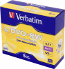 DVD+RW Verbatim 4.7Gb 4x Jewel case (5шт) (43229) - фото 175078