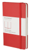 Блокнот Moleskine CLASSIC QP012R Pocket 90x140мм 192стр. нелинованный твердая обложка фиксирующая резинка красный - фото 189270
