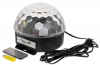 VEGAS Шар "Диско", 6 разноцветных LED ламп, MP3 проигрыватель, 2 колонки, USB, SD разъемы, пульт в комплекте - фото 191645
