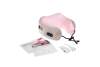 Bradex KZ 0559 Дорожная подушка-подголовник для шеи с завязками, серо-розовая - фото 201460