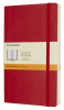 Блокнот Moleskine CLASSIC SOFT QP616F2 130х210мм 192стр. линейка мягкая обложка фиксирующая резинка красный - фото 23279