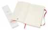 Блокнот Moleskine CLASSIC SOFT QP616F2 130х210мм 192стр. линейка мягкая обложка фиксирующая резинка красный - фото 23281