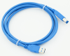 Кабель USB 3.0 A(m) USB 3.0 B (m) 1.5м синий - фото 27510