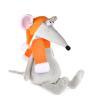 Мягкая  игрушка Maxi-Toys Крыс Денис в Оранжевой Шапке и Шарфе, 28 см - фото 38867