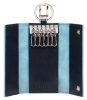 Ключница Piquadro Blue Square PC1397B2/BLU2 синий натуральная кожа - фото 39032