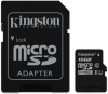Kingston microSDHC 16Gb Class10 SDCS/16GB + adapter - фото 39871