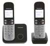 Р/Телефон Dect Panasonic KX-TG6812RU черный (труб. в компл.:2шт) АОН - фото 50256