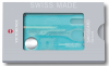 Швейцарская карта Victorinox SwissCard Nailcare (0.7240.T21) бирюзовый полупрозрачный коробка подарочная - фото 62142