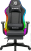 Defender Watcher, Игровое кресло, подсветка, полиуретан, чёрный - фото 752943