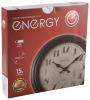 Energy EC-151 Часы настенные кварцевые, Круг, Бежевый, дерево, 29,3 см., (102249) - фото 753741