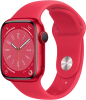 Apple Watch Series 8 А2770 41мм OLED корп.красный рем.красный р.бр.:S/M (MNUG3LL/A) - фото 759660