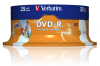 DVD-R Verbatim 4.7Gb 16x Cake Box (25шт) Printable (43538) - фото 761853