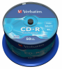 CD-R Verbatim 700Mb 52x Cake Box (50шт) (43351) - фото 761869
