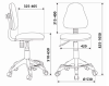 Кресло детское Бюрократ KD-4-F/TW-55 голубой TW-55 - фото 763741