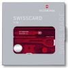 Швейцарская карта Victorinox SwissCard Lite (0.7300.T) красный полупрозрачный коробка подарочная - фото 771414