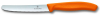 Нож кухонный Victorinox Swiss Classic (6.7836.L119) стальной столовый лезв.110мм серрейт. заточка оранжевый - фото 772680