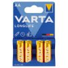 Varta LONGLIFE LR6 AA BL4 Alkaline 1.5V (4106) (4/80/400) - фото 773066