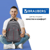 Brauberg TITANIUM, Рюкзак универсальный, 45х28х18, серый, красные вставки, (270767) - фото 774462