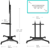 Подставка для телевизора Onkron TS1351 черный 32"-65" макс.50кг напольный мобильный - фото 812219