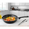 Tefal Brut 04220628 ВОК (WOK) круглая 28см руч.:несъем. (без крышки) черный (9100049056) - фото 828766