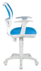 Кресло детское Бюрократ CH-W797/LB/TW-55 спинка сетка голубой сиденье голубой TW-55 (пластик белый) - фото 94208