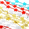 Сноу Бум Бусы декоративные со звездочками, 200см, пластик, 4 цвета VG3, VB4, VR1, VS - фото 97487
